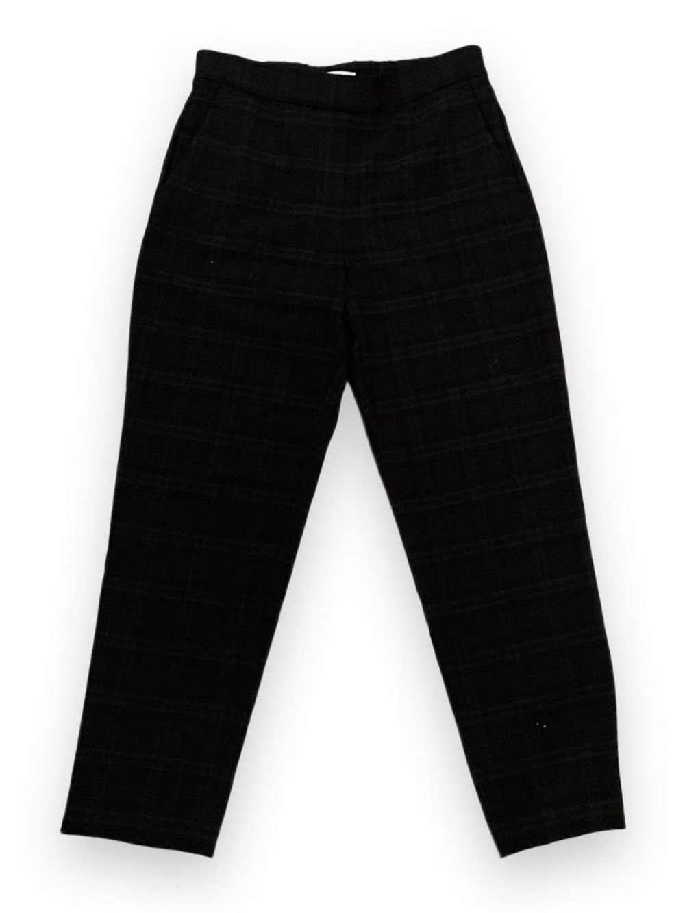 Babaton Black Plaid Dress Pants